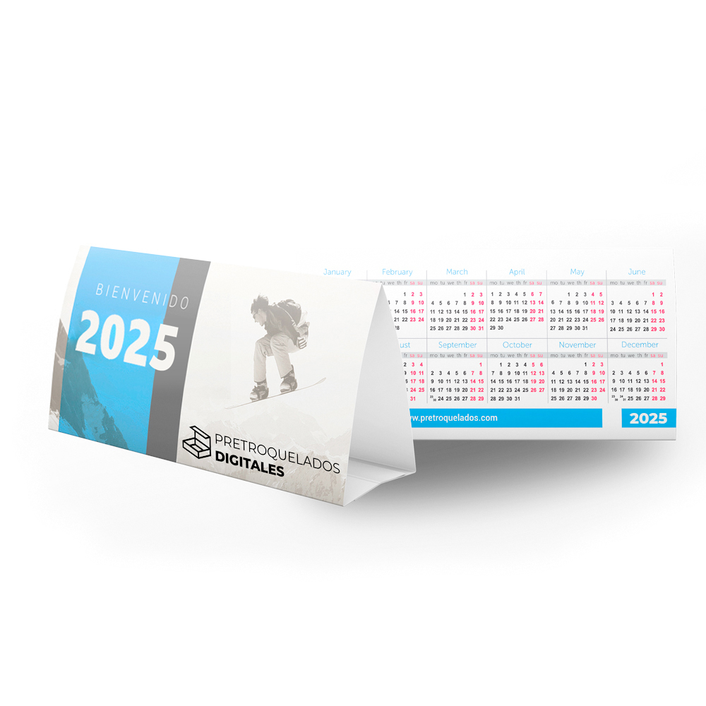 Calendario Piramidal de sobremesa 200 ud. 2025 PRETROQUELADOS